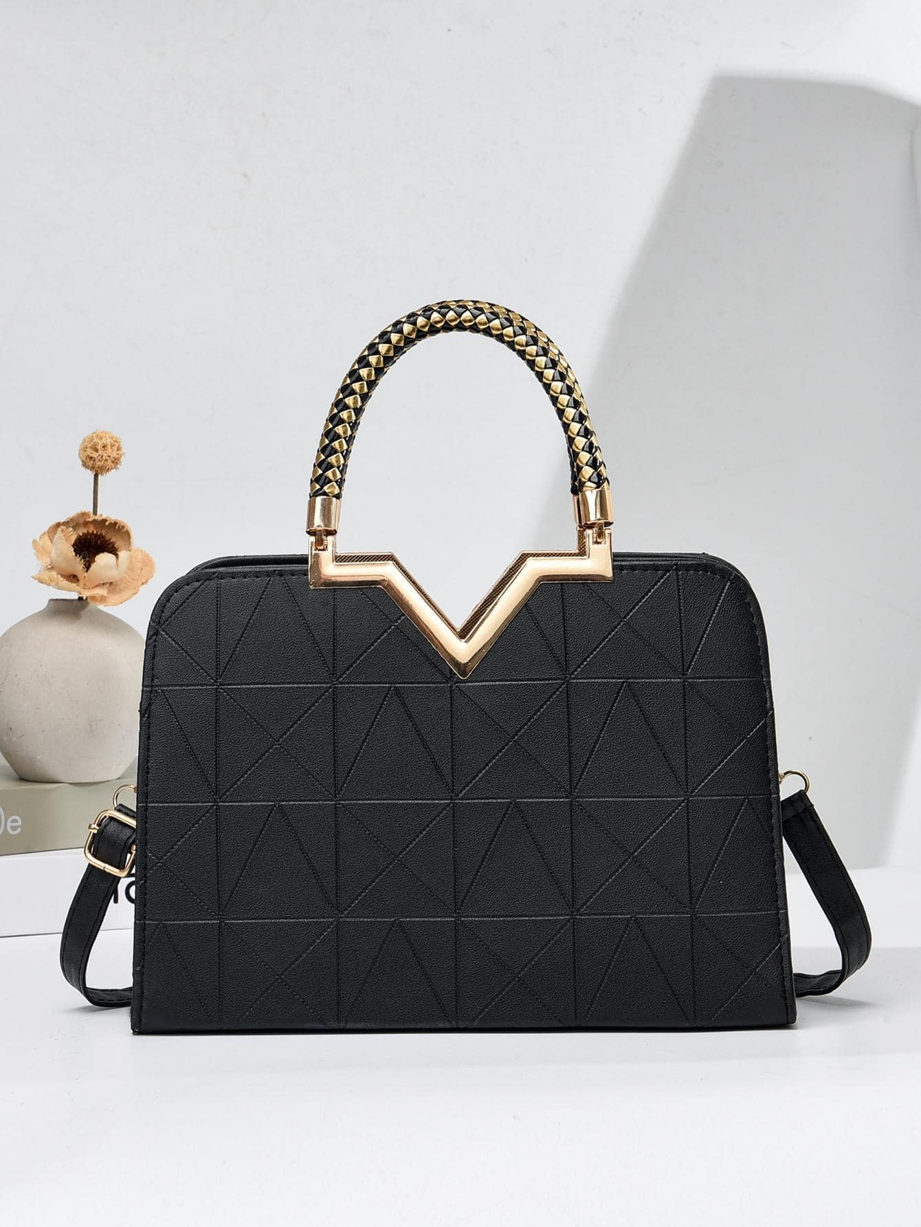 Elegant Large-Capacity Square Bag for Women, Versatile Handheld or Crossbody, Ideal Gift for Mothers, Office, Work or Business Use, Mommy Must-Have