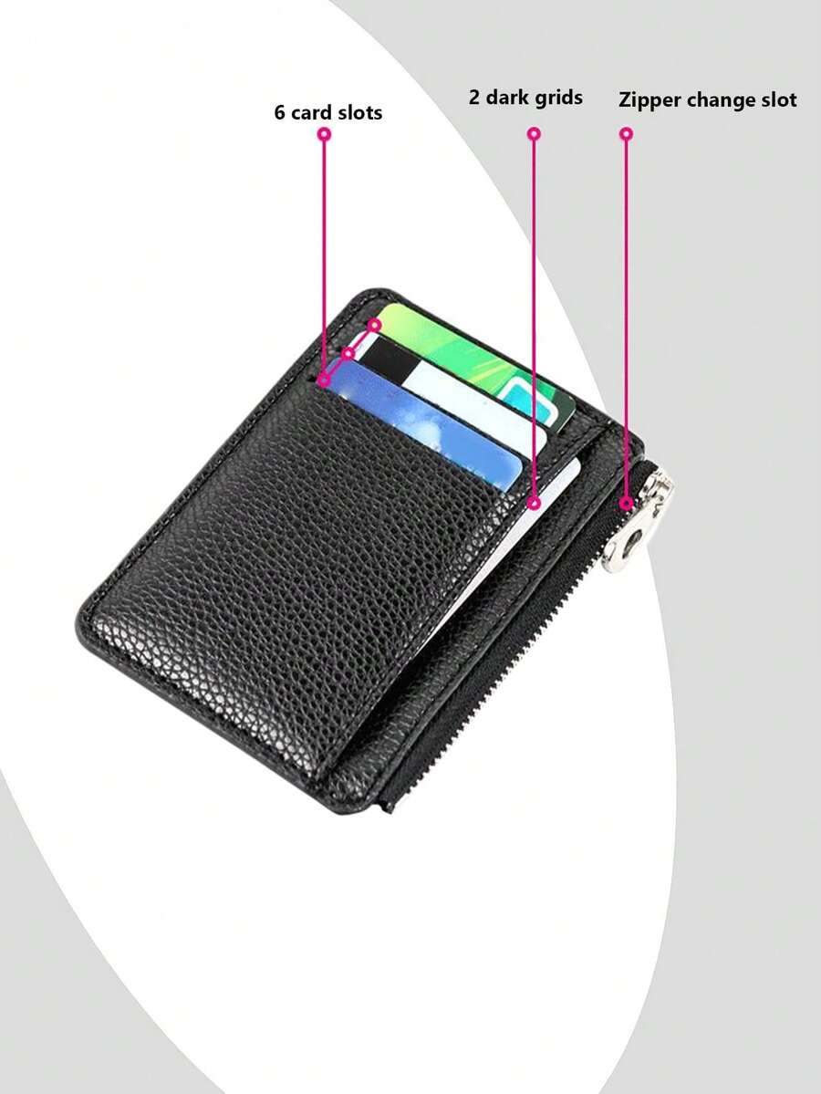Elegant Slim Bifold Wallet for Women with 6 Card Slots and Coin Pocket, Minimalist Design, Ideal Birthday or Anniversary Gift, Lightweight Everyday Purse