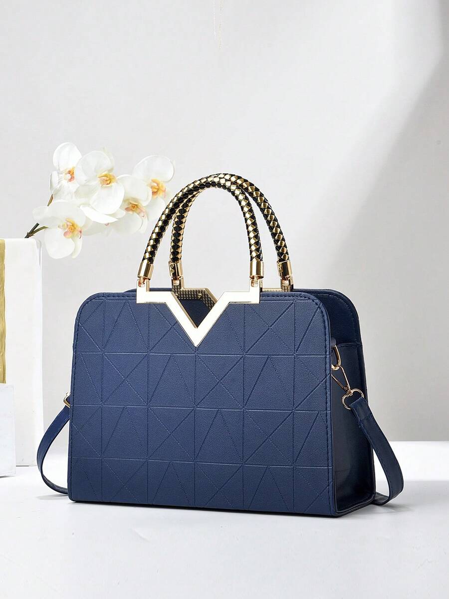 Elegant Large-Capacity Square Bag for Women, Versatile Handheld or Crossbody, Ideal Gift for Mothers, Office, Work or Business Use, Mommy Must-Have
