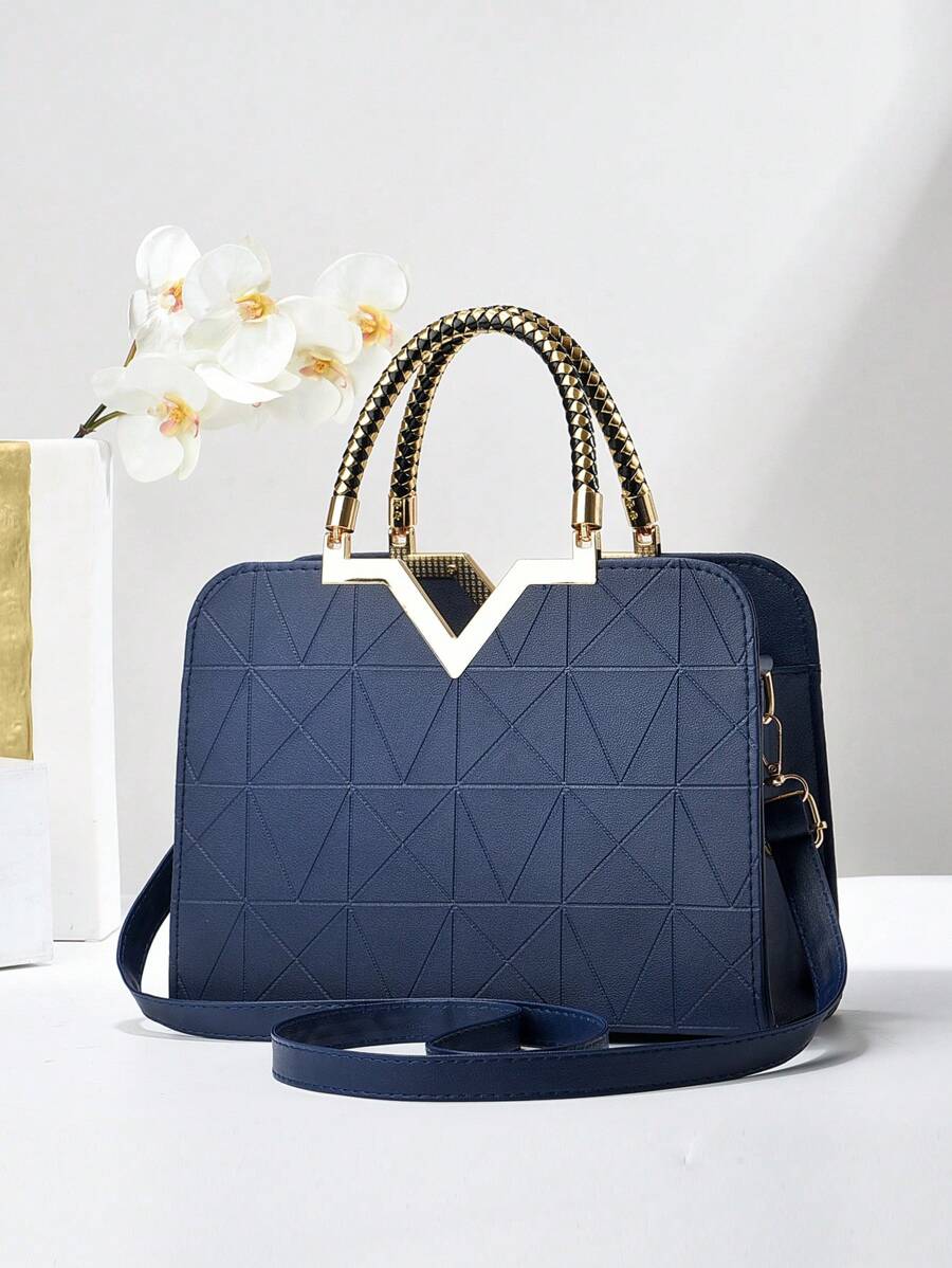 Elegant Large-Capacity Square Bag for Women, Versatile Handheld or Crossbody, Ideal Gift for Mothers, Office, Work or Business Use, Mommy Must-Have