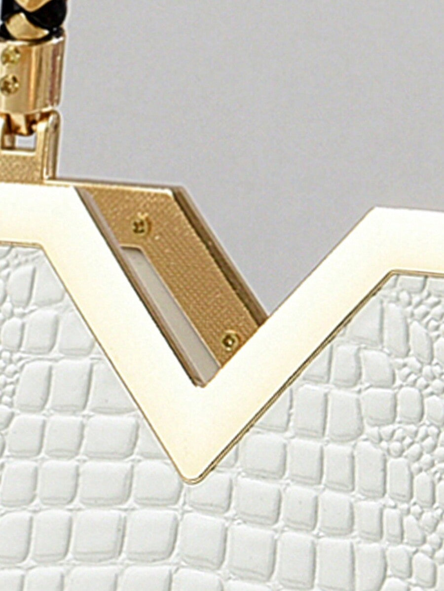 Elegant Large-Capacity Square Bag for Women, Versatile Handheld or Crossbody, Ideal Gift for Mothers, Office, Work or Business Use, Mommy Must-Have