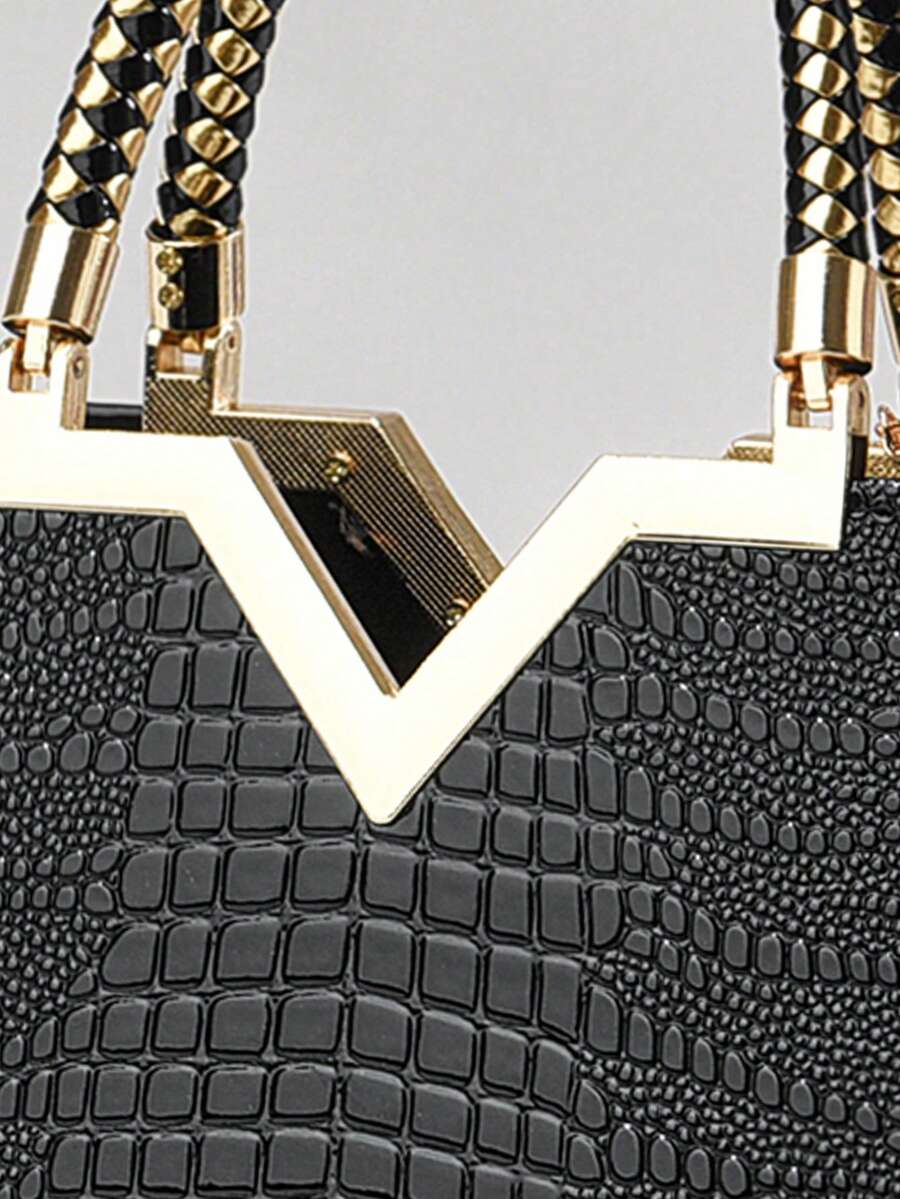 Elegant Large-Capacity Square Bag for Women, Versatile Handheld or Crossbody, Ideal Gift for Mothers, Office, Work or Business Use, Mommy Must-Have