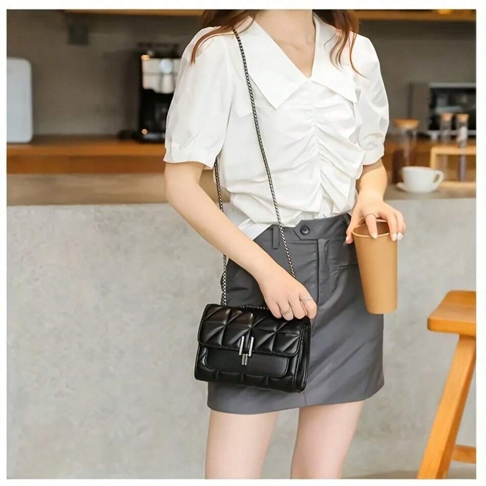 Classic Mini Plaid Crossbody Bag with Flap, Autumn/Winter Shoulder Bag Set for Women, Elegant Handbag and Matching Wallet Gift Combo