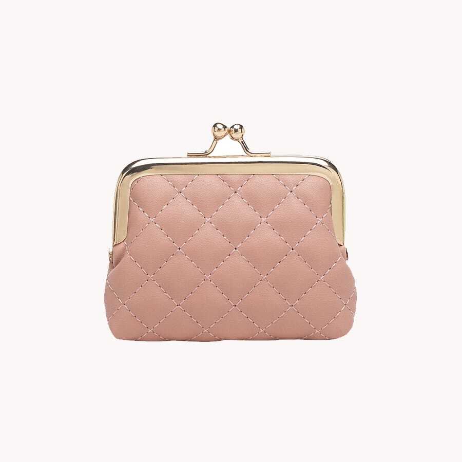 Compact PU Leather Coin Purse for Women, Small Key and Card Holder Clip Bag, Lightweight Mini Wallet, Ideal for Daily Use, Travel or Gifts