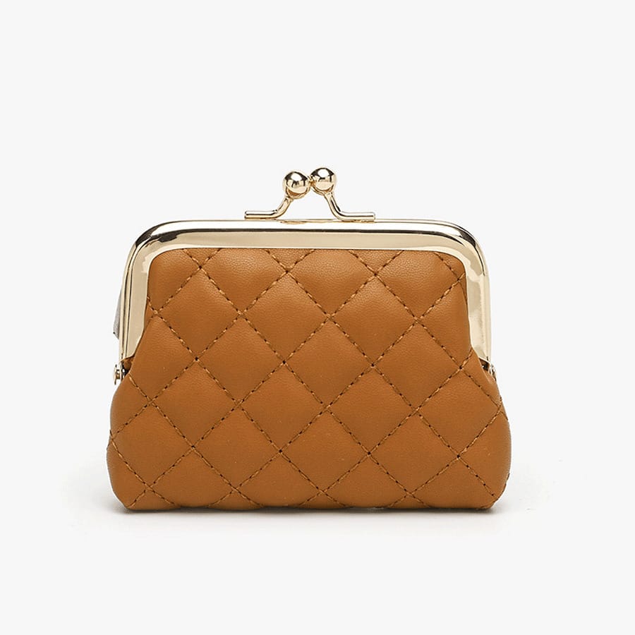 Compact PU Leather Coin Purse for Women, Small Key and Card Holder Clip Bag, Lightweight Mini Wallet, Ideal for Daily Use, Travel or Gifts