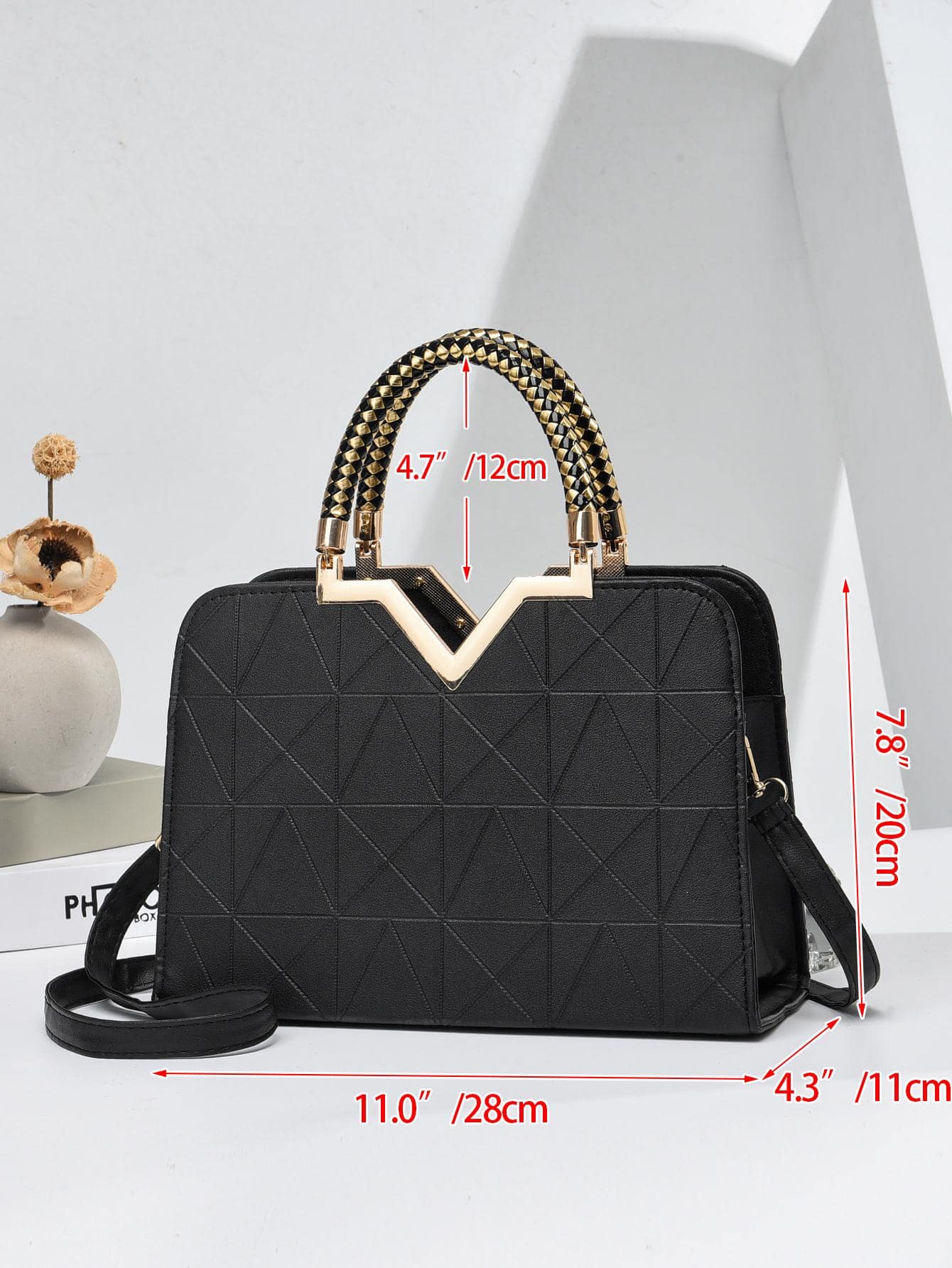 Elegant Large-Capacity Square Bag for Women, Versatile Handheld or Crossbody, Ideal Gift for Mothers, Office, Work or Business Use, Mommy Must-Have