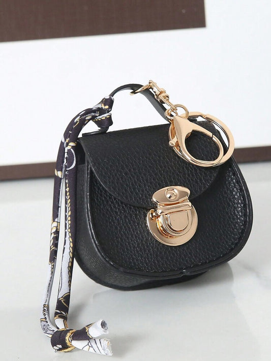 Saddle-Shaped Mini Multi-Function Pouch for Women, Small Elegant Bag for Earphones and Keys, High-Quality Gift for Daily Use or Special Occasions