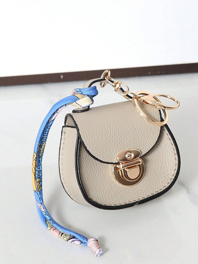 Saddle-Shaped Mini Multi-Function Pouch for Women, Small Elegant Bag for Earphones and Keys, High-Quality Gift for Daily Use or Special Occasions