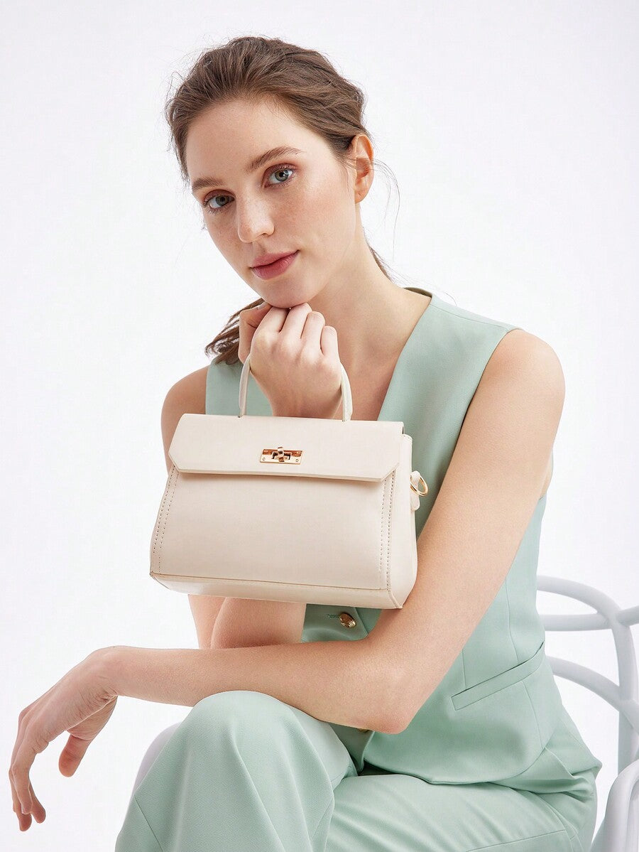 Minimalist Premium Handbag for Women, Suitable for Daily Commute and Business Casual Looks, Sleek Structured Design, Lightweight Shoulder Bag