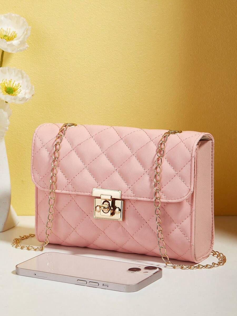 Diamond Pattern Mini Phone Crossbody Bag for Women, Sleek and Stylish Small Shoulder Bag, Ideal for Shopping, Work, Travel or Casual Outings