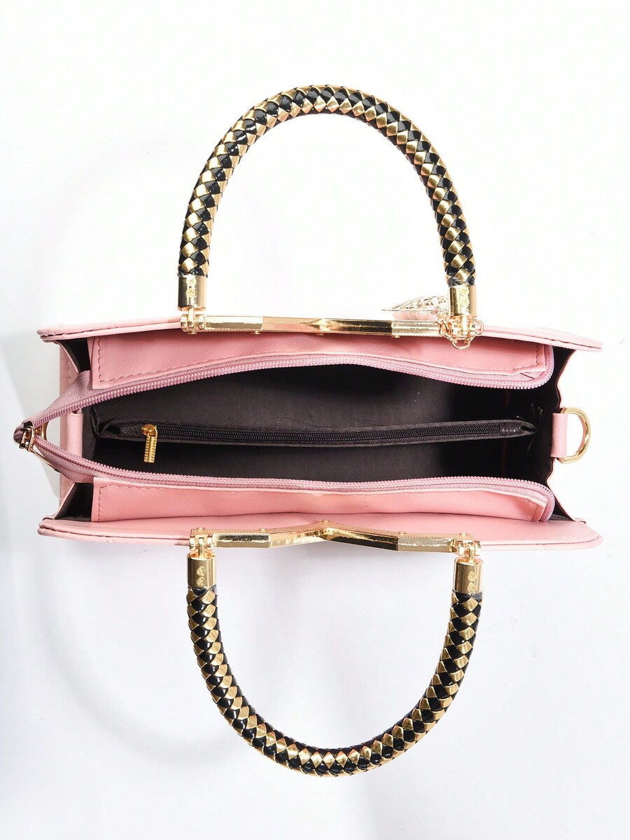 Elegant Large-Capacity Square Bag for Women, Versatile Handheld or Crossbody, Ideal Gift for Mothers, Office, Work or Business Use, Mommy Must-Have