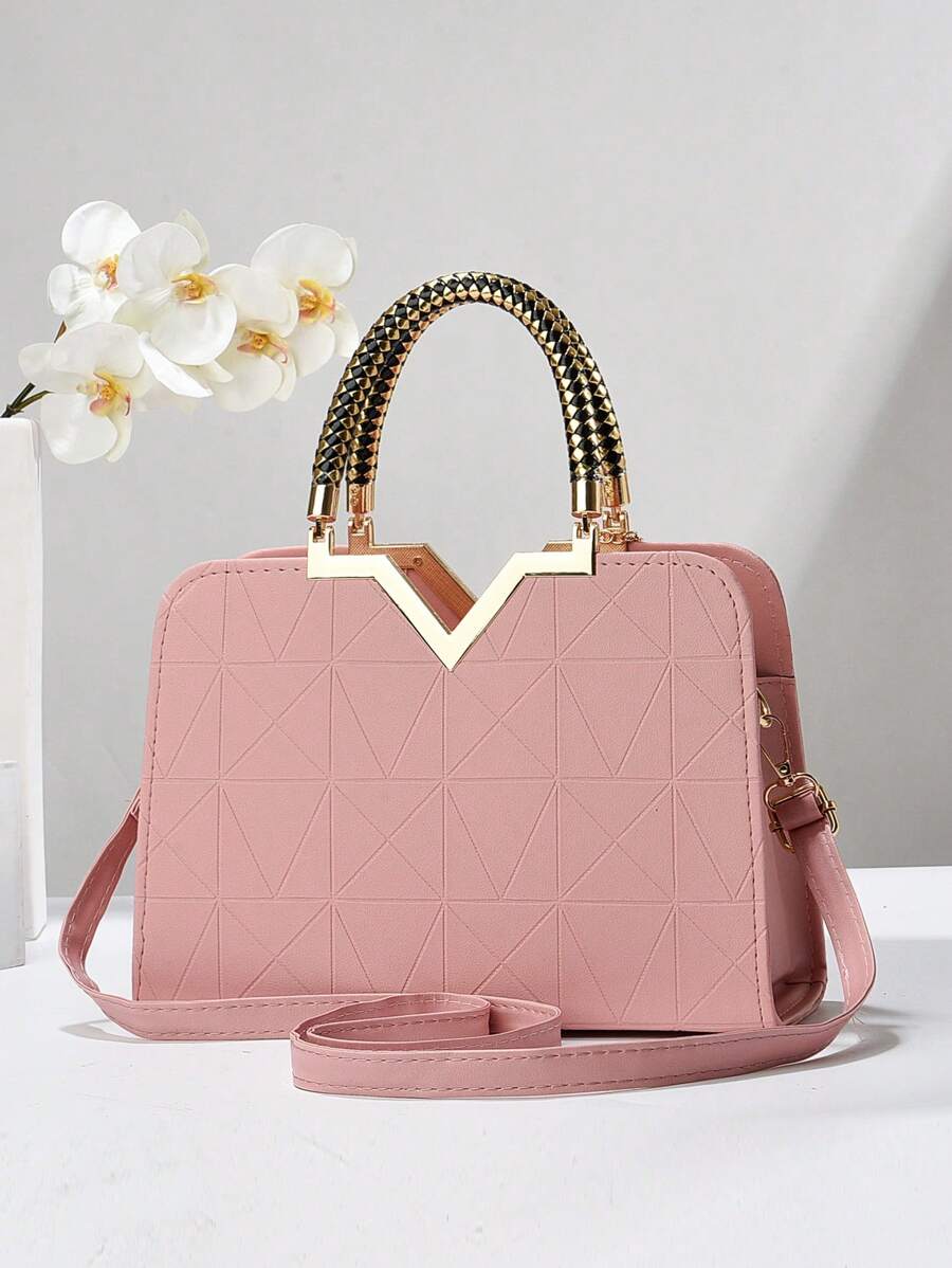 Elegant Large-Capacity Square Bag for Women, Versatile Handheld or Crossbody, Ideal Gift for Mothers, Office, Work or Business Use, Mommy Must-Have