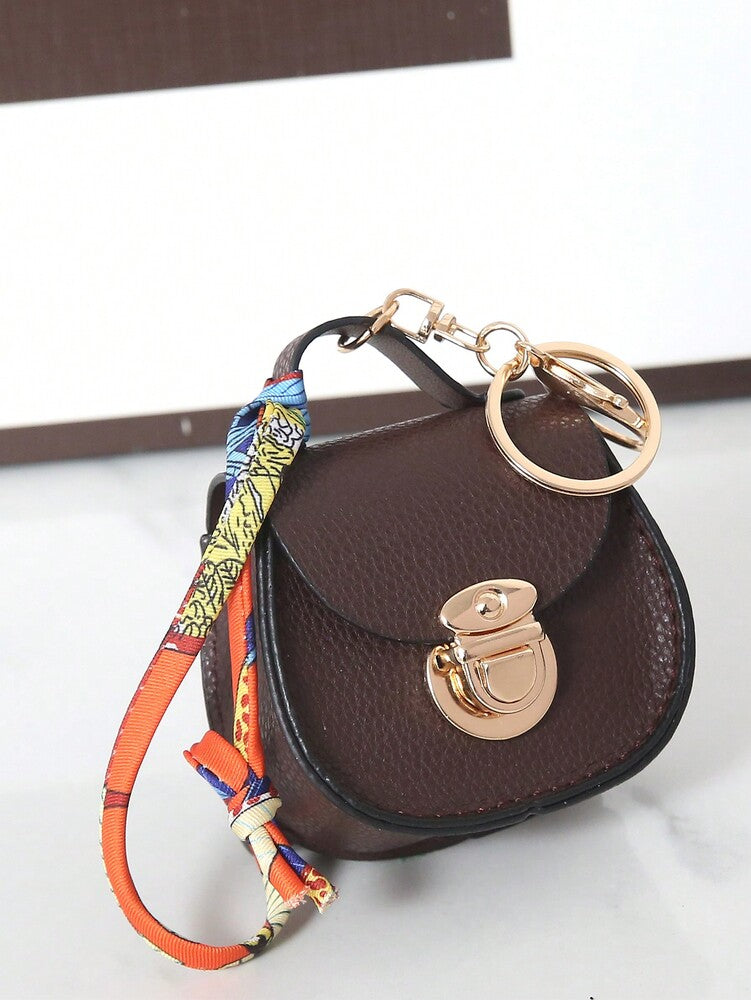 Saddle-Shaped Mini Multi-Function Pouch for Women, Small Elegant Bag for Earphones and Keys, High-Quality Gift for Daily Use or Special Occasions