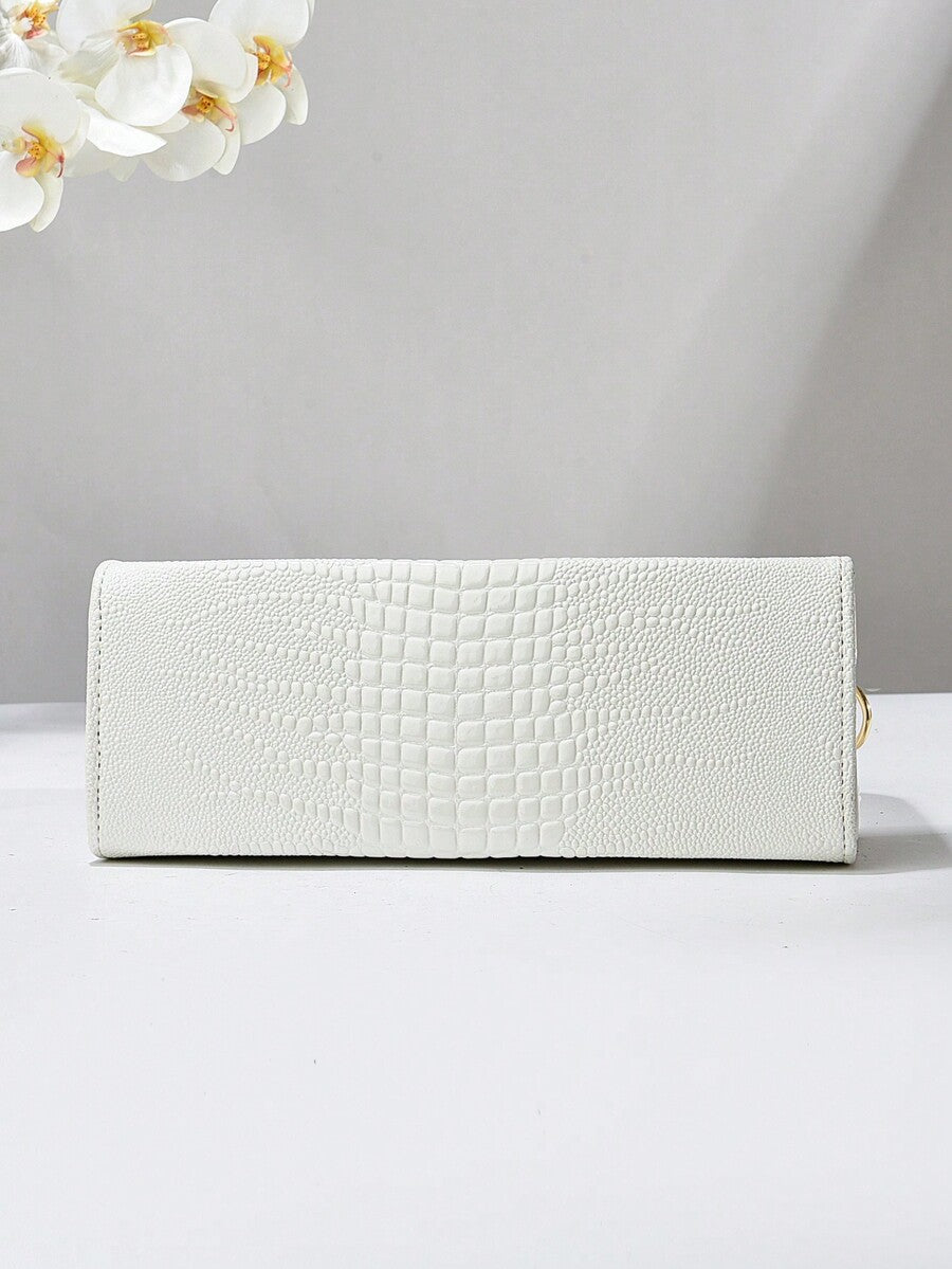 Elegant Large-Capacity Square Bag for Women, Versatile Handheld or Crossbody, Ideal Gift for Mothers, Office, Work or Business Use, Mommy Must-Have