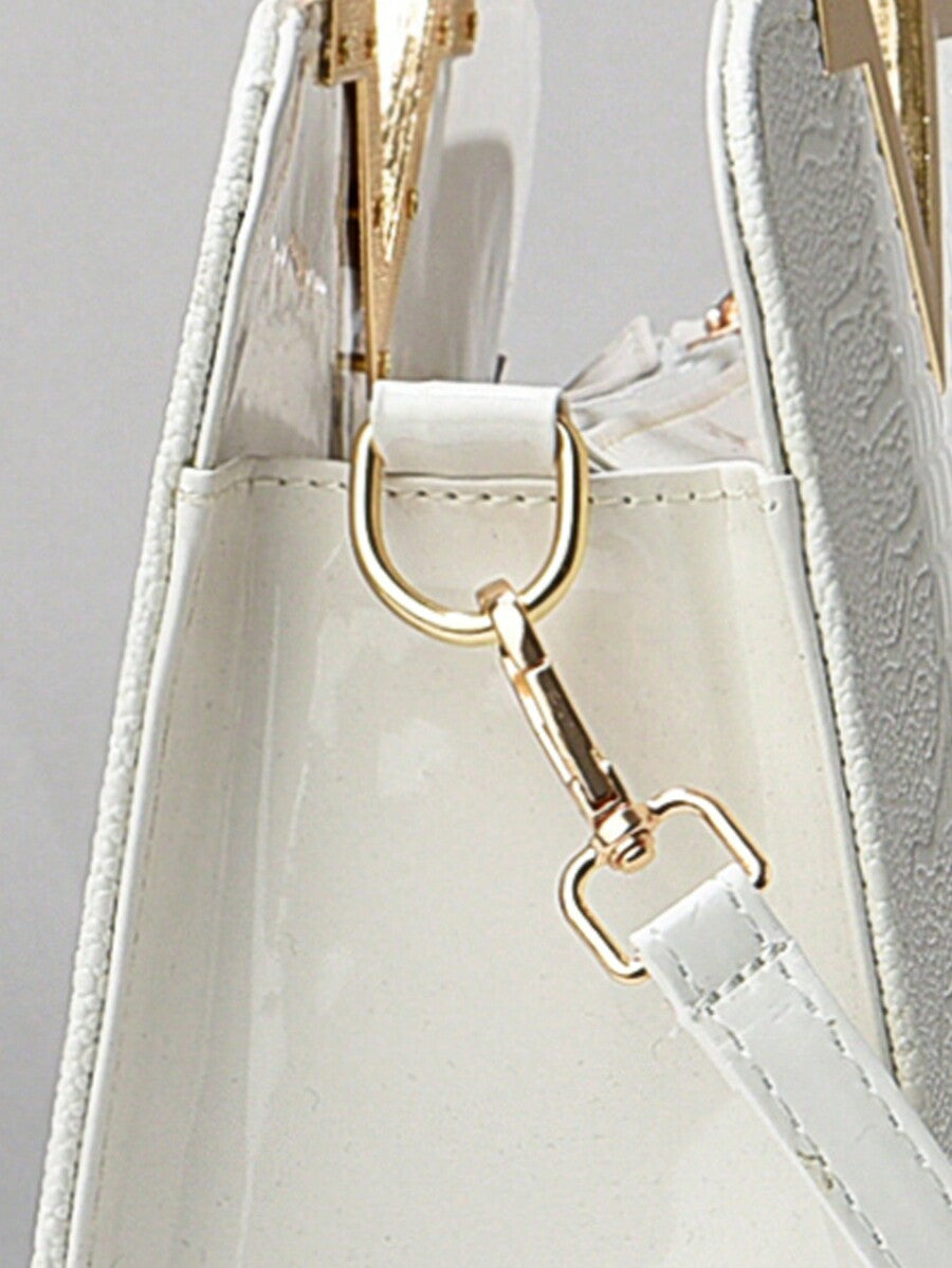 Elegant Large-Capacity Square Bag for Women, Versatile Handheld or Crossbody, Ideal Gift for Mothers, Office, Work or Business Use, Mommy Must-Have