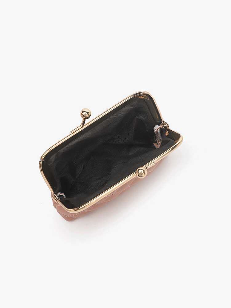 Compact PU Leather Coin Purse for Women, Small Key and Card Holder Clip Bag, Lightweight Mini Wallet, Ideal for Daily Use, Travel or Gifts