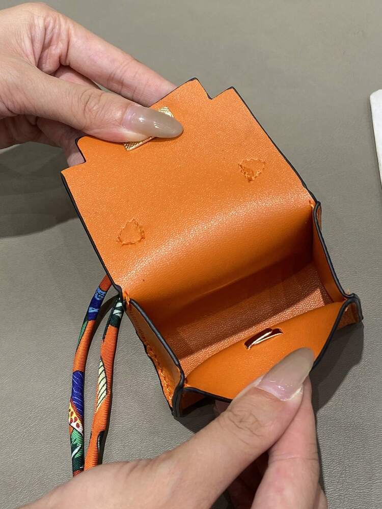 Mini Wristlet Wallet with Bluetooth Earbud Case Function, Portable Multi-Use Pouch with Strap, Ideal Gift for Women, Lightweight and Versatile Coin Bag