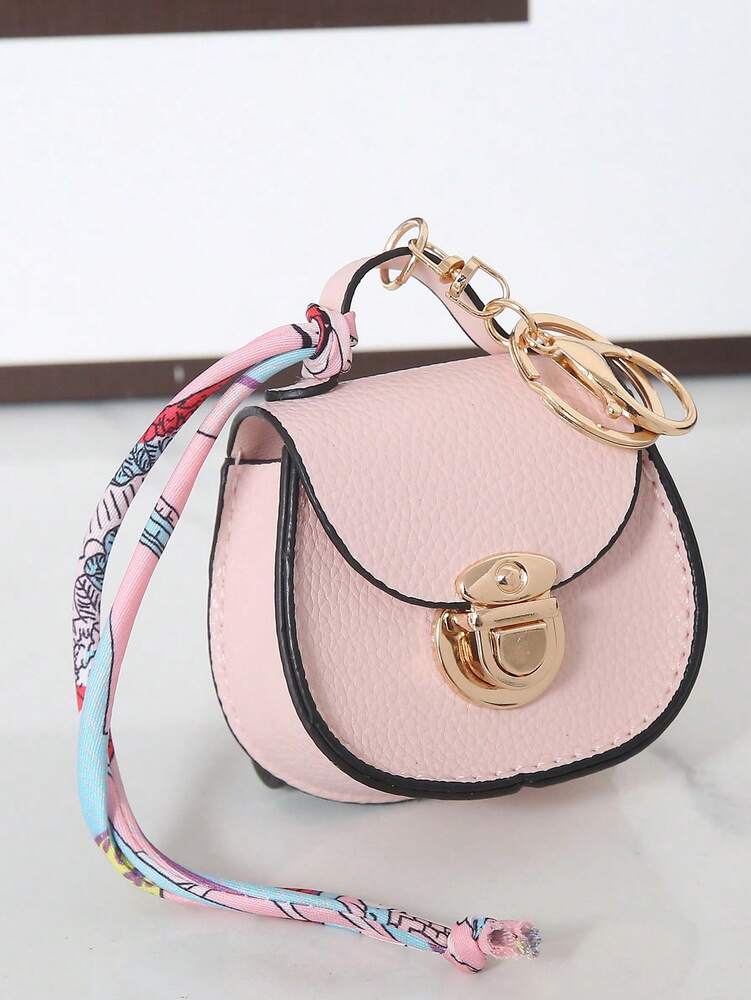 Saddle-Shaped Mini Multi-Function Pouch for Women, Small Elegant Bag for Earphones and Keys, High-Quality Gift for Daily Use or Special Occasions