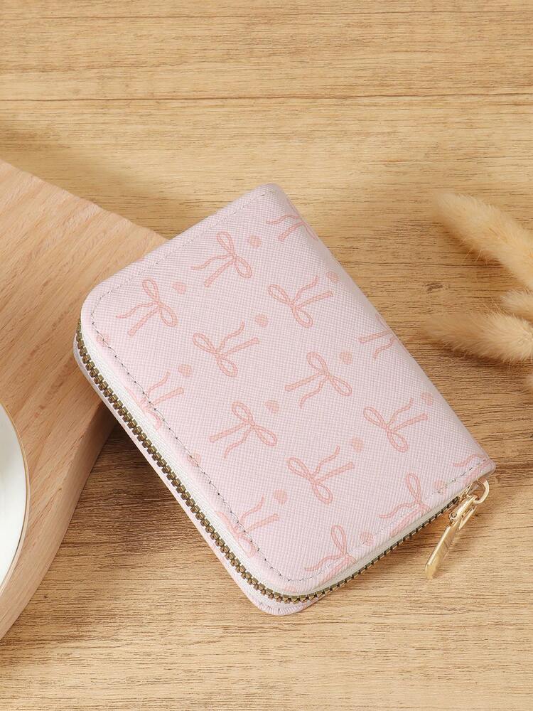 Versatile Love Pattern Coin Wallet and Multi-Card Organizer for Women and Girls, Ideal Birthday or Valentine Gift, Slim Lightweight Purse for School or Office