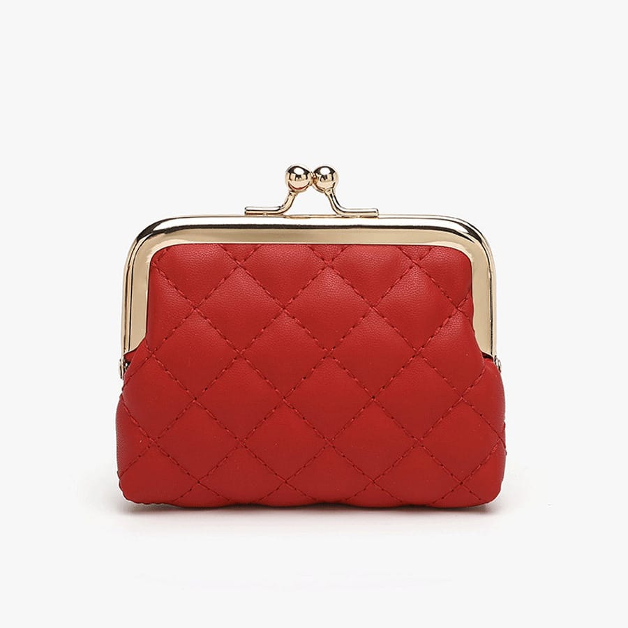 Compact PU Leather Coin Purse for Women, Small Key and Card Holder Clip Bag, Lightweight Mini Wallet, Ideal for Daily Use, Travel or Gifts