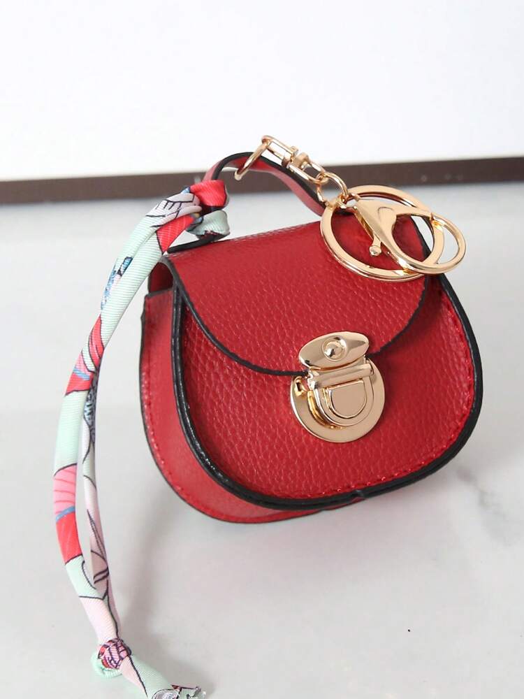 Saddle-Shaped Mini Multi-Function Pouch for Women, Small Elegant Bag for Earphones and Keys, High-Quality Gift for Daily Use or Special Occasions
