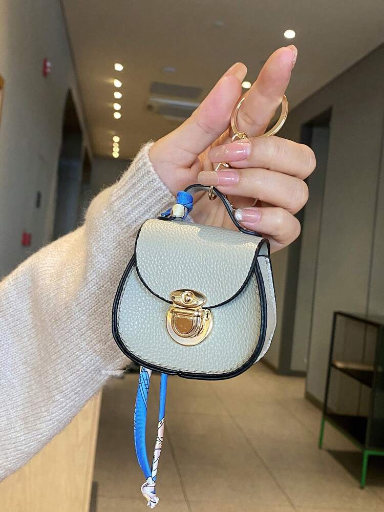 Saddle-Shaped Mini Multi-Function Pouch for Women, Small Elegant Bag for Earphones and Keys, High-Quality Gift for Daily Use or Special Occasions