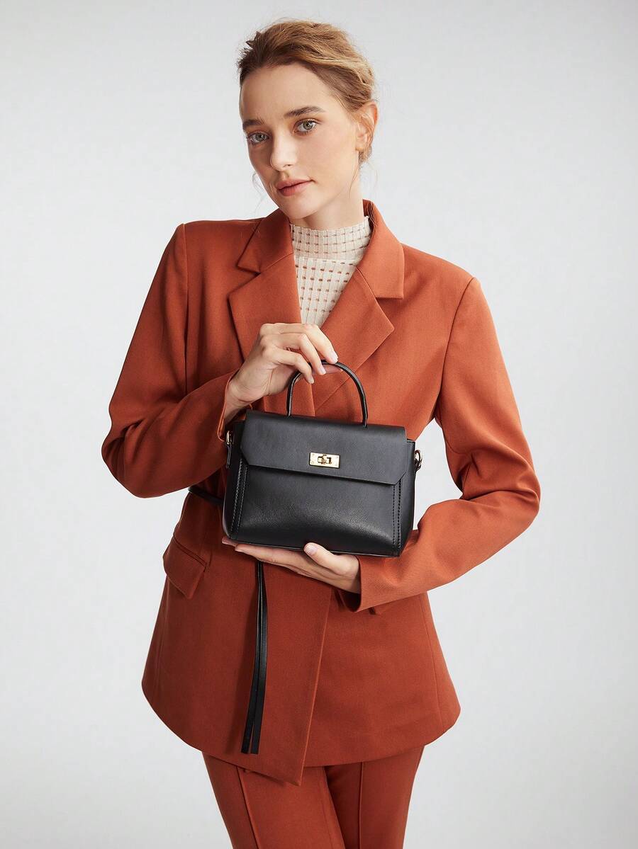 Minimalist Premium Handbag for Women, Suitable for Daily Commute and Business Casual Looks, Sleek Structured Design, Lightweight Shoulder Bag